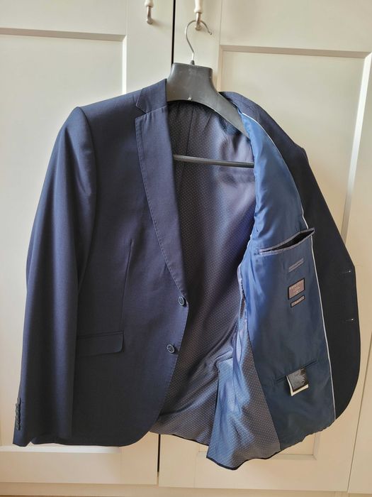 Costum de haine barbati, C&A, Angelo Litrico, Bleumarim Marimea M