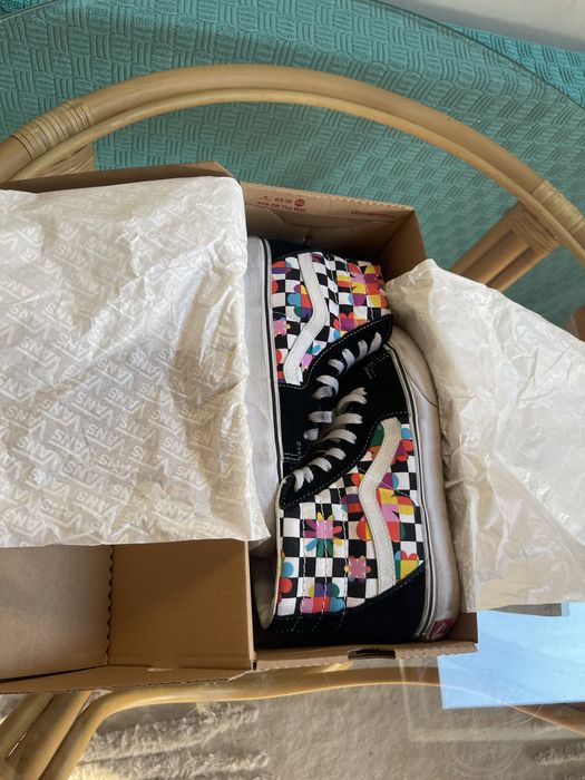 VANS Sk8-Hi “Floral Checkboard”