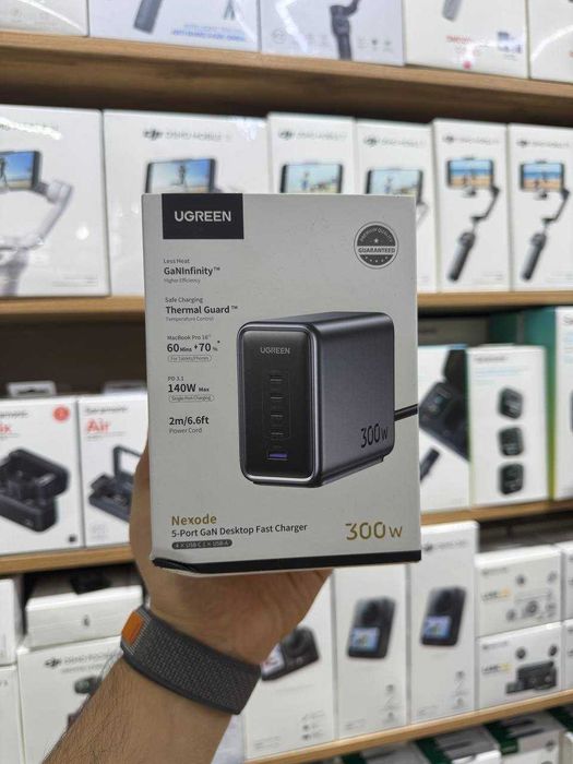 Ugreen 300W — GaN Зарядка для Ноутбуков и Смартфонов. Есть доставка
