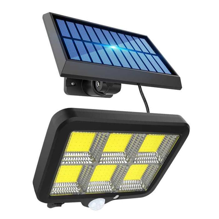 Lampa PROIECTOR SOLAR 120 Led cu telecomanda si senzor