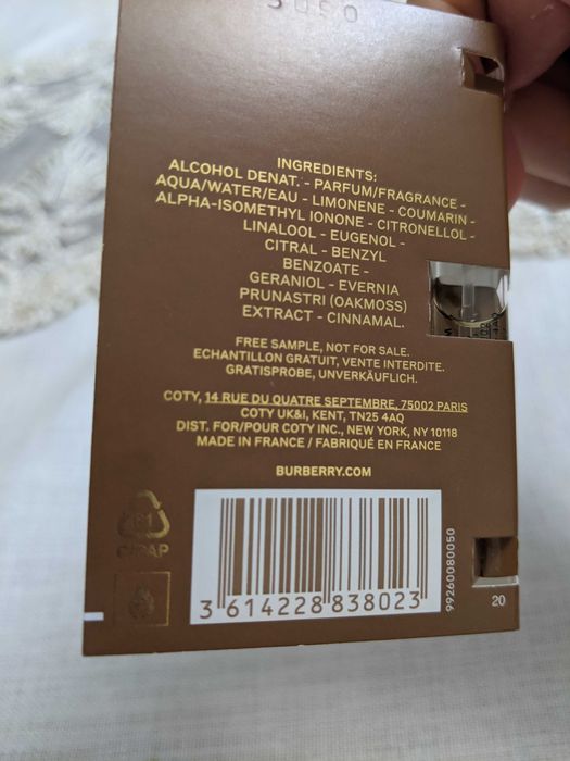 Burberry Hero образец