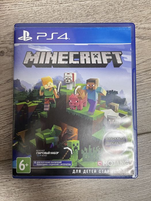 Minecraft диск на sony playstaion4