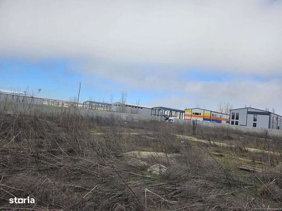 2500 mp teren industrial   stradal Popesti Leordeni