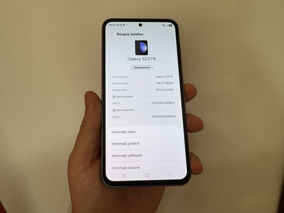 Samsung Galaxy S23 FE 5G, 128 gb, 8 gb ram, Graphite, dual sim