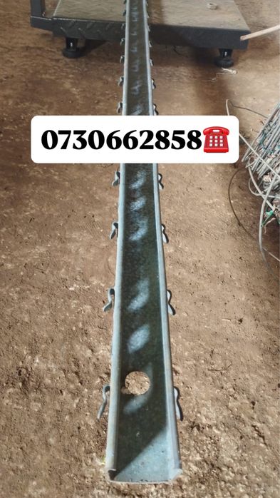 Stalpi galvanizati metalici pentru gard