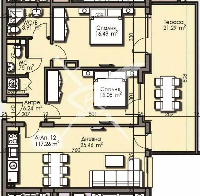 Продава се Тристаен апартамент в Бургас, Изгрев - 117 кв.м за 1203 €/кв.м - Снимка #1