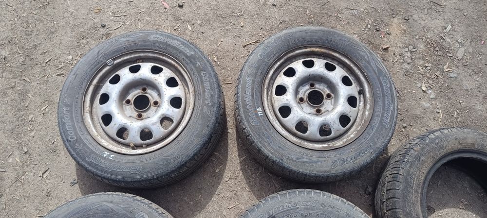 Диски 14 4*100, шины.