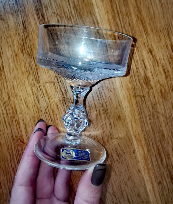 Кристални чаши шампанско сет комплект сервиз маркови оловен кристал