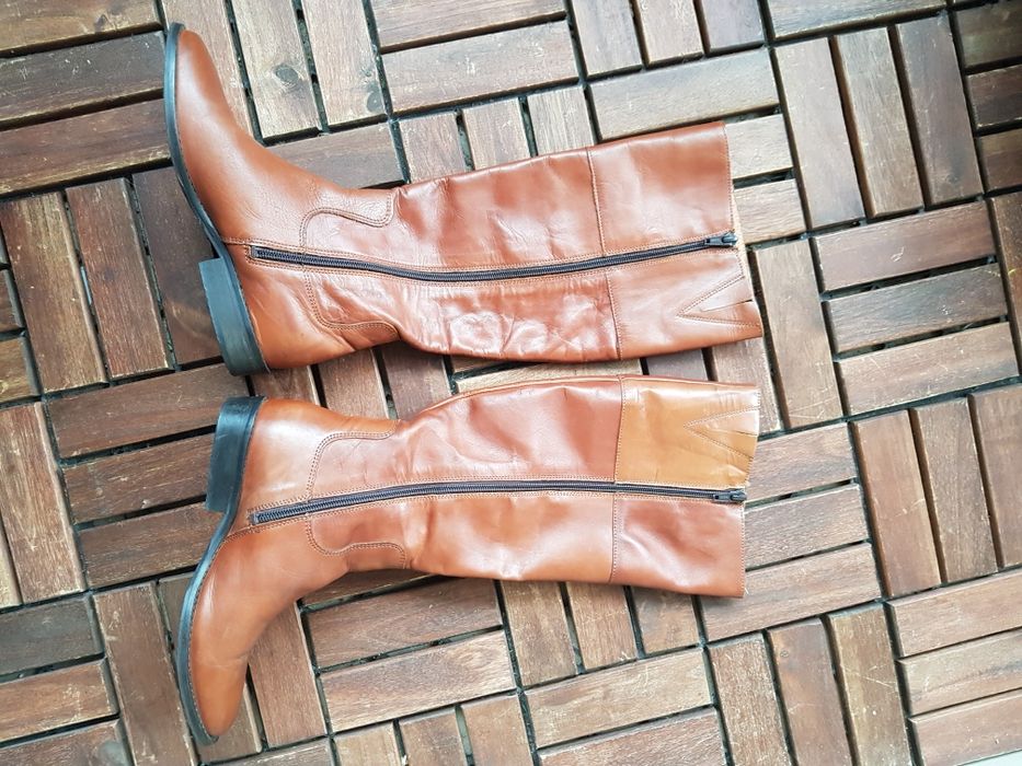 Cizme din piele pana la genunchi marimea 36