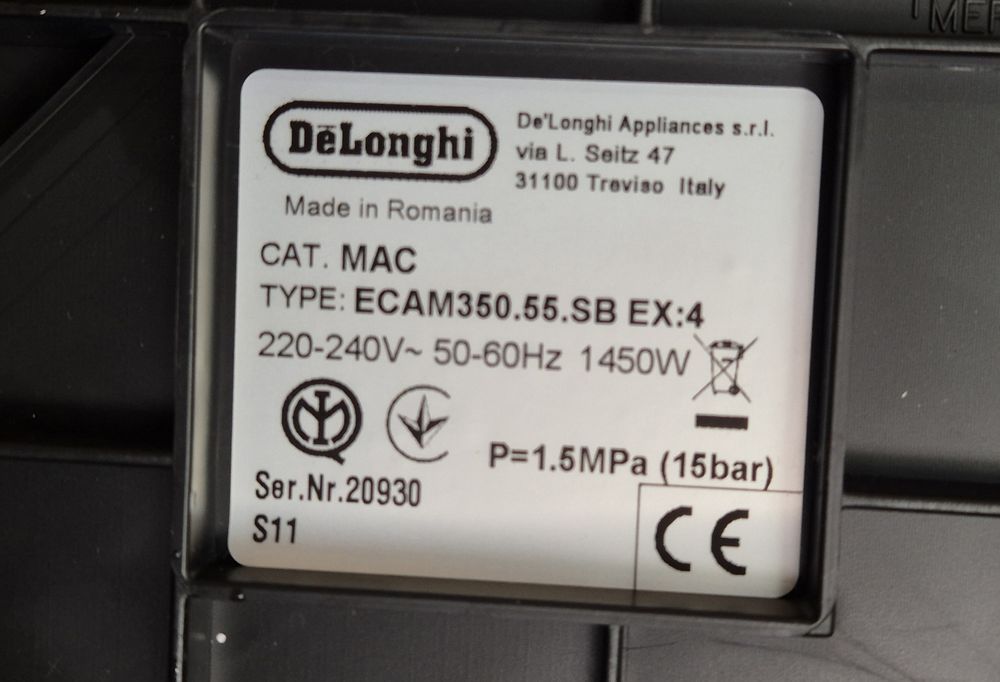 Кафемашина "Delonghi Dinamica "
