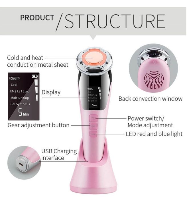 Aparat Pentru Tratament Facial Si Intinerirea Pielii 5 in 1 EvoSmart™