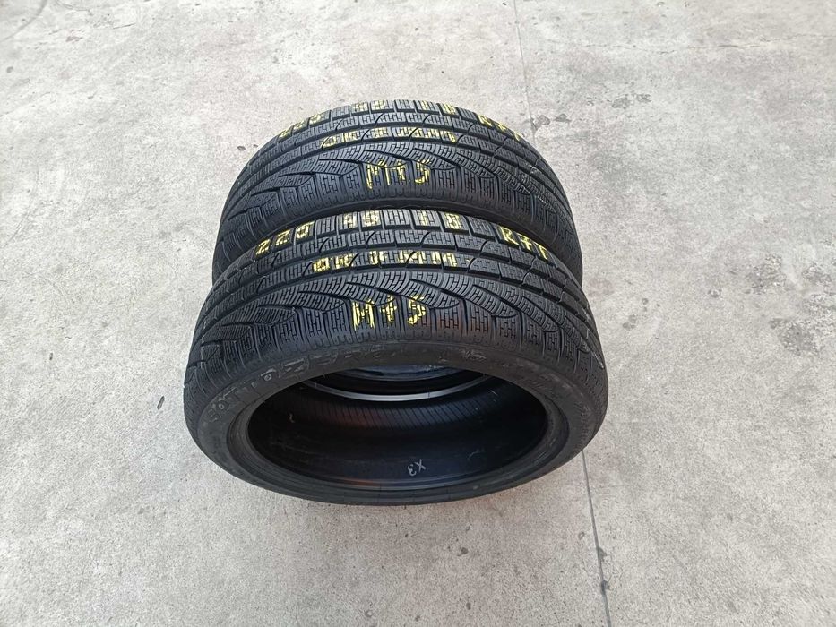 Doua anvelope iarna 225 45 18 pirelli sotoozero 2 run flat profil 7 mm