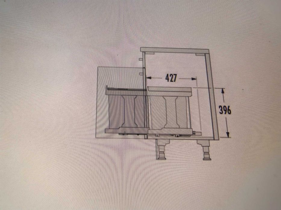 Coș de gunoi extractibil Hailo, găleată 1 x 20 litri, de la HAFELE