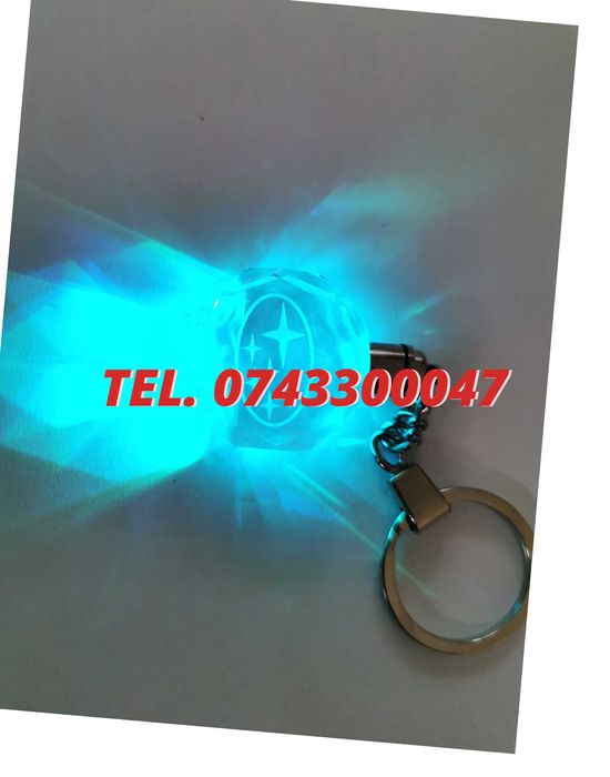 Breloc Sticla Cu Led 6 Culori Subaru