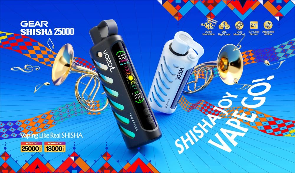 Pachet 2 Bucati Vape 25.000 Puffs Vozol Narghilea