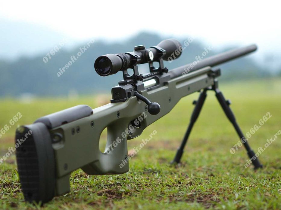 AWP PUTERNIC !! (Pusca cu Aer Comprimat Manuala!) Luneta + Munitie Arc