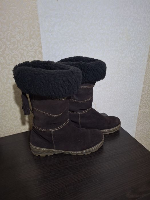 Сапоги натуральная замша