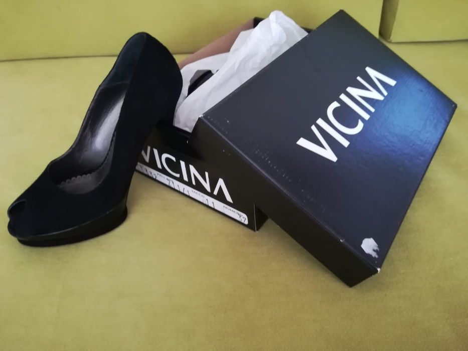 Pantofi negri piele Vicina 37