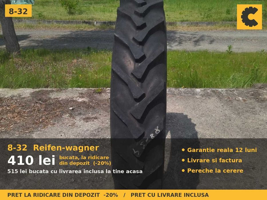 Anvelope Cauciucuri 8-32 8R32 8 32 8x32 832 Reifen-wagner Prasitoare Tractor Roti Inguste SH Second Hand DISCOUNT Oferta Pret Bun Reducere Livrare