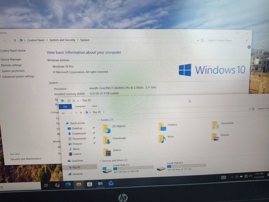 Laptop HP zbook 15 g3
