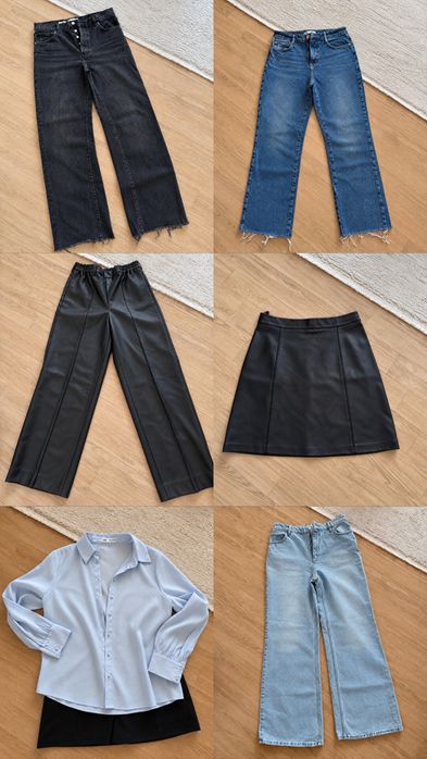 Комплектом: Джинсы Lime, Zara, Mango 40-42 размер
