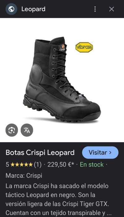 Италиански тактически кубинки Crispi Leopard GTX