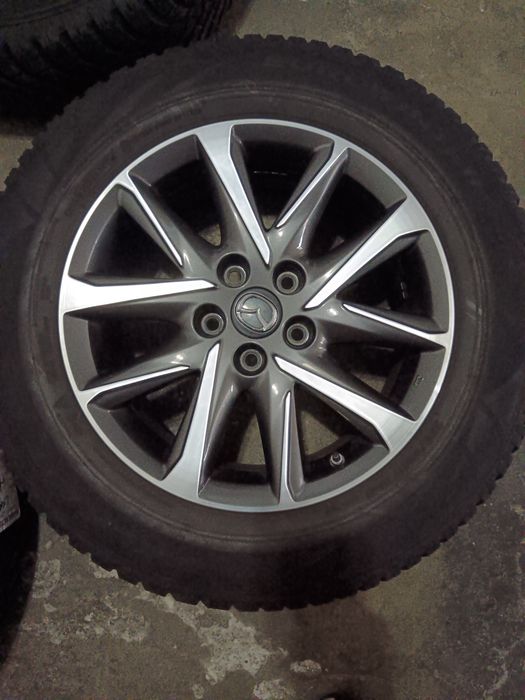 Set jante aliaj prindere 5x114.3 et 45 cu anvelope iarna 225/65/17 mazda kia Hyundai Renault Dacia