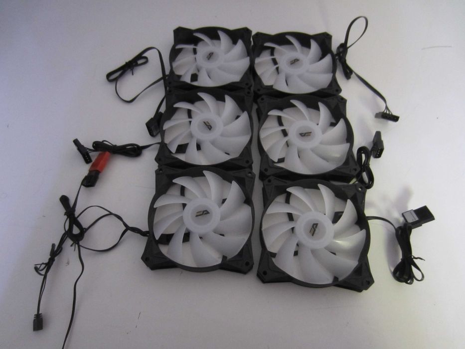 Комплект 6бр. 120мм. нови ARGB вентилатора за компютър