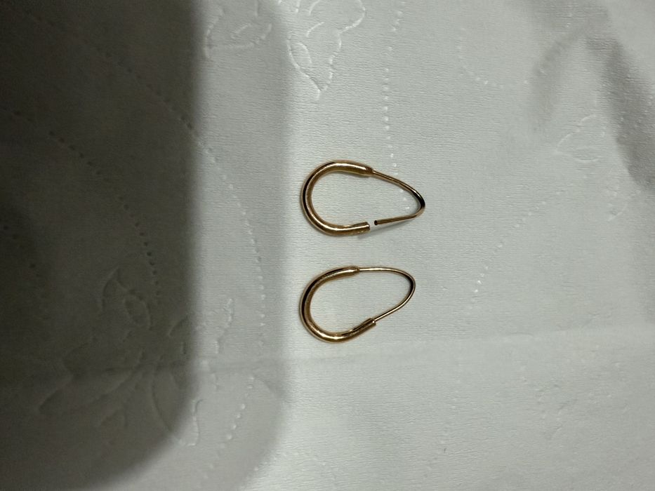 Золотые серьги 585 проба Астана