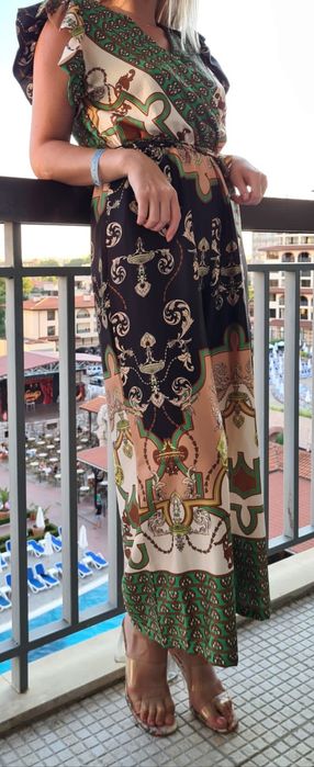 Salopeta satin evazata+compleu!