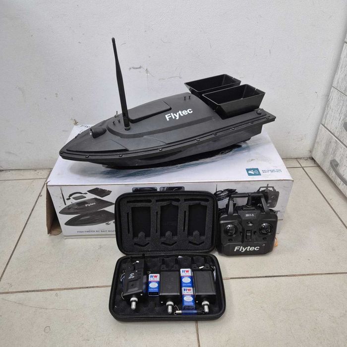 Set Barcuta de pescuit + 3 lansete + 3 senzori Zeus Amanet Rahova 36466