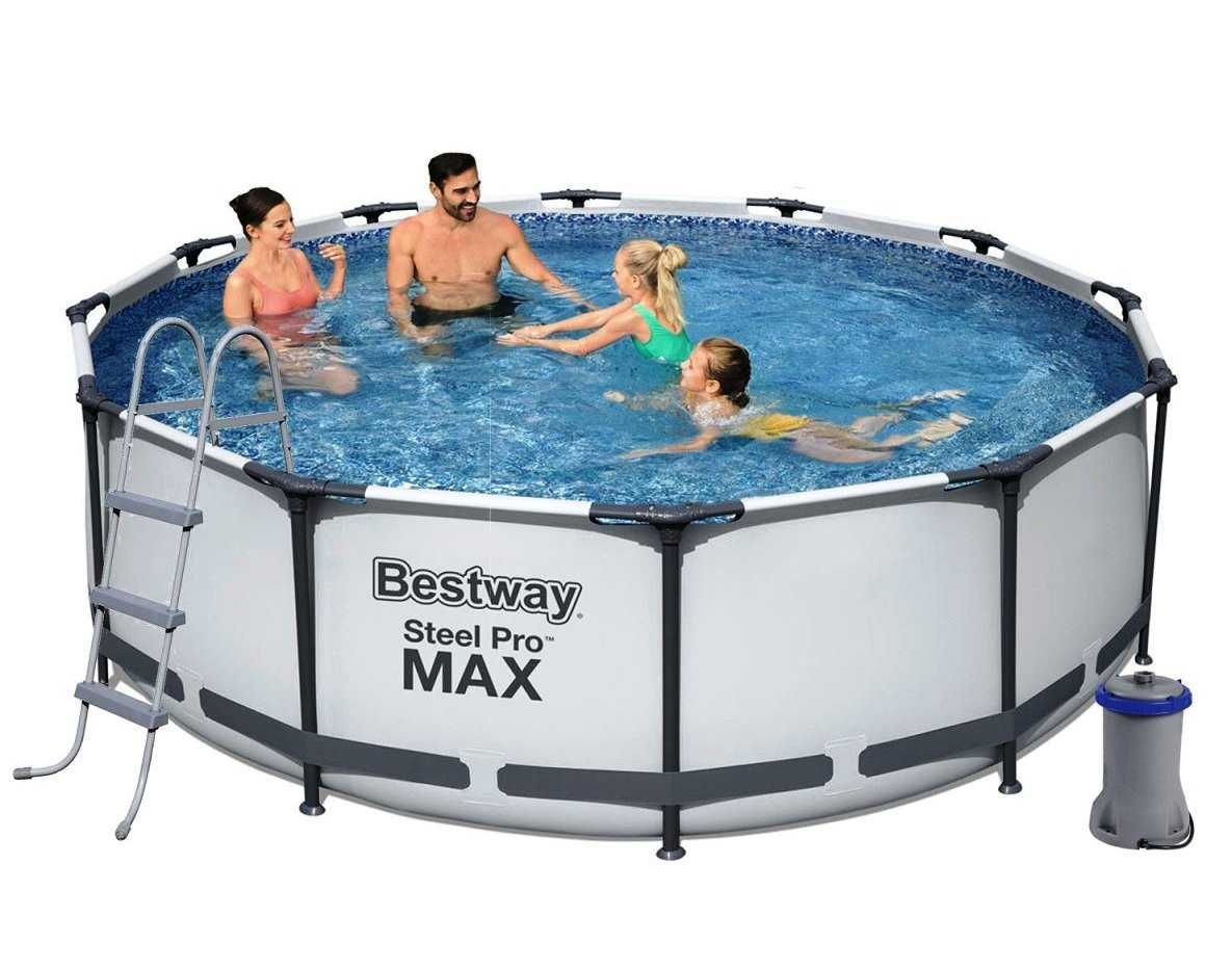 Bestway pro max. Бассейн каркасный Intex 366х122. Каркасный бассейн Bestway Steel Pro Max 56709, 366x100 см. Горизонтальная балка для бассейна Bestway Steel Pro Max. Лестница для бассейна 366 на 100.