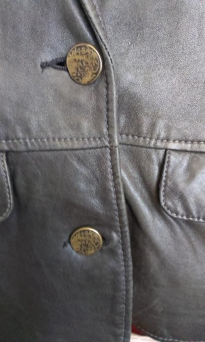 Arma Collection ново ест.кожа яке и шал от естествен косъм