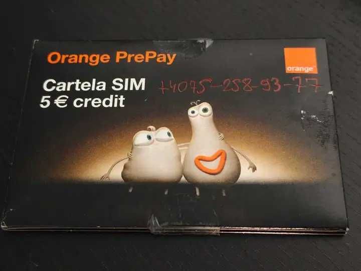 Cartelă SIM - ORANGE, prepay!