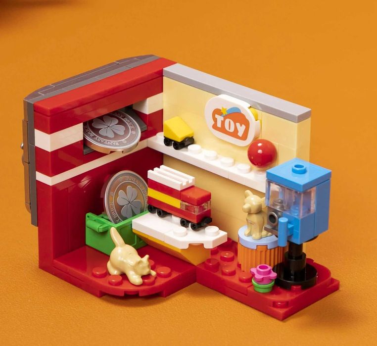 Ретро машина за топчета конструктор Retro Series Gumball Machine