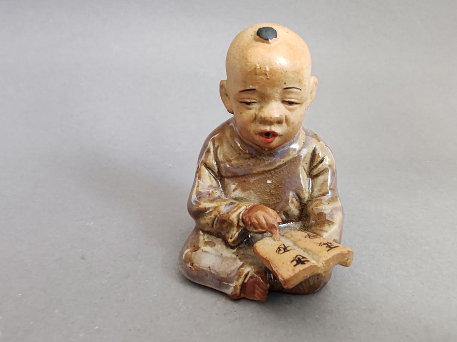 Lot 3 statuete mici Buddha din rășină/ceramică