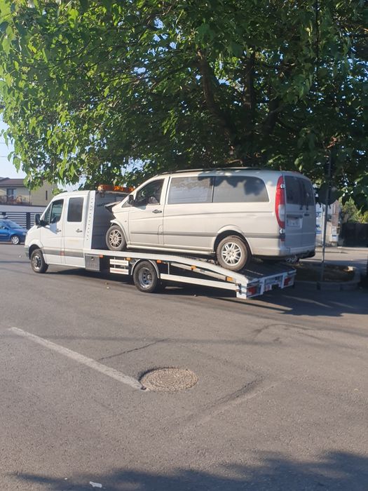 Tractari auto NON-STOP. Platforma+6persoane