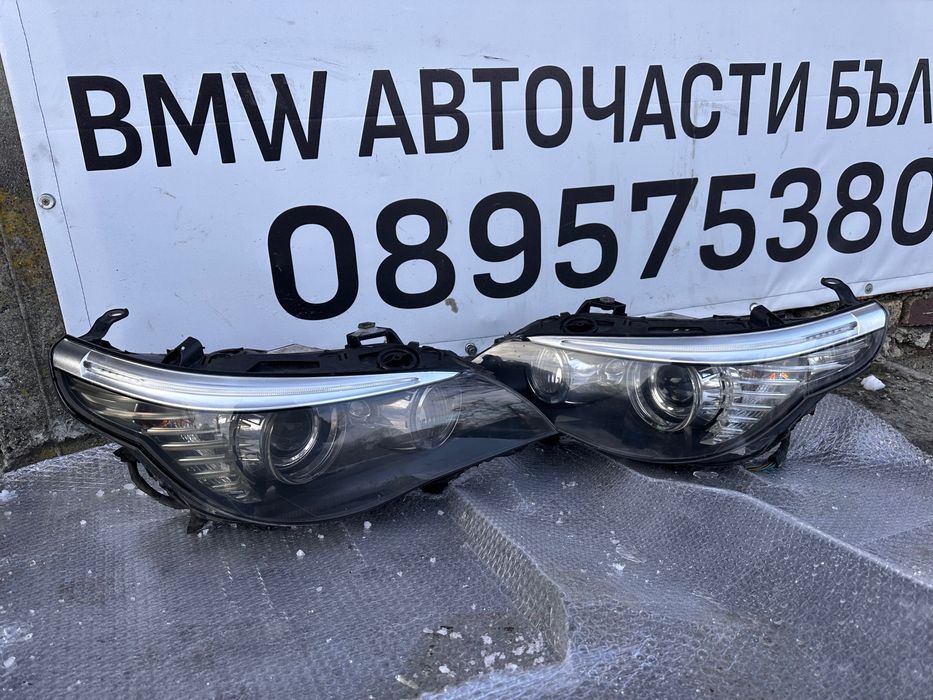 Bmw e60 e61 facelift dynamic xenon завиващи фарове дайнамик ксенон с ...