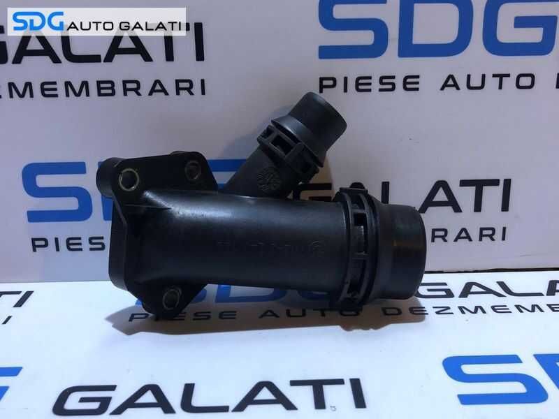 Corp Carcasa Distribuitor Termostat Apa BMW Seria 3 E90 E91 E92 E93 318 2.0 D 2006 – 2010 Cod 2247744 11122247744 [D0099]
