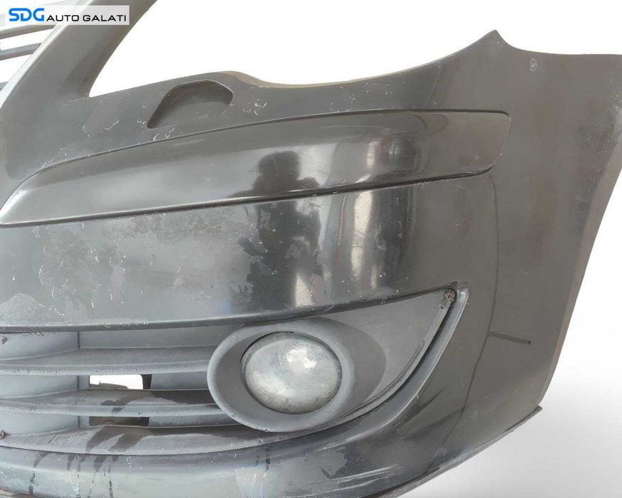 Bara Spoiler Fata Completa cu Grila Emblema si Spalatoare Far Faruri Volkswagen Touran 1T2 2006 - 2010 Culoare LC9X Cod 1T0807221DL [LN0252]