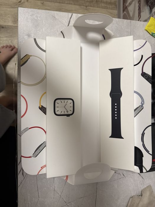 Apple watch 7 черный 45мм