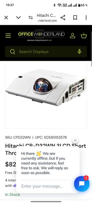 Video proiector hitachi nou nefolosit