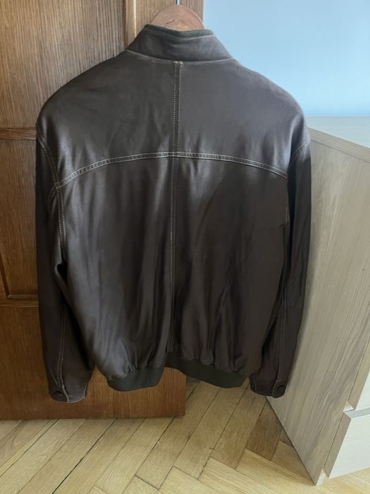 Geacă piele bărbătească Abercombie & Fitch