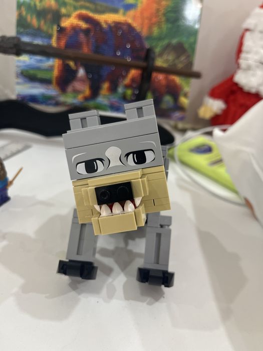 Лего майнкрафт собачка