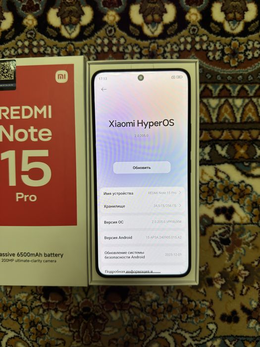 Mi Redmi Note 15 Pro 256GB Black