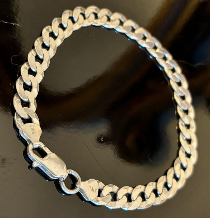 Bratara tip Cuban din argint 925