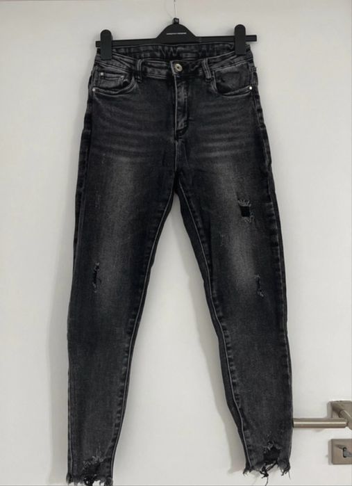 Blugi dama gri skinny marimea M