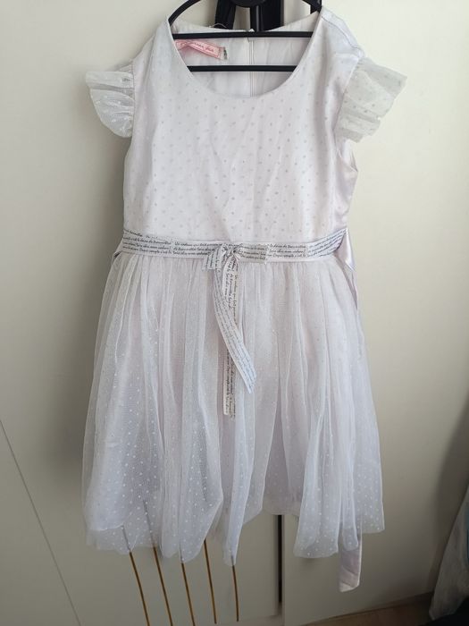 детское белое платье