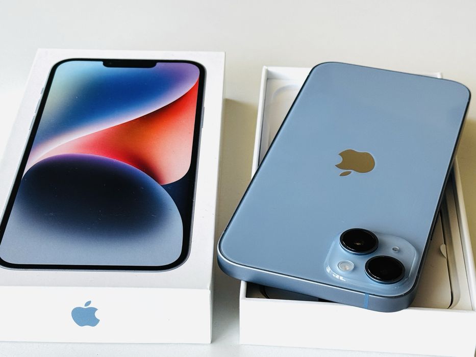 Iphone 14 128GB Blue 100% Батерия! Гаранция 6 месеца
