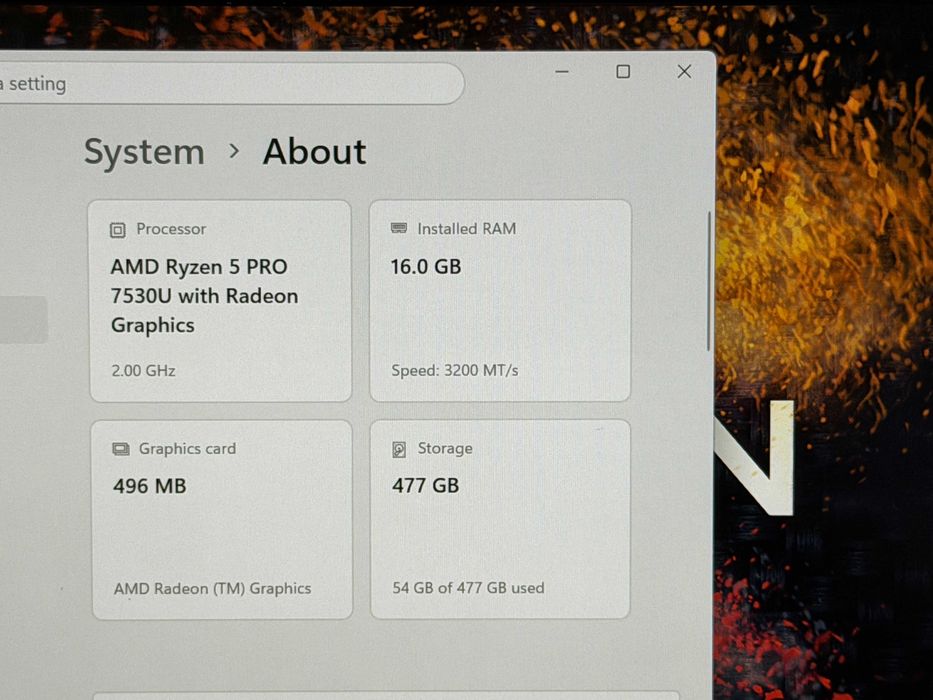 HP EliteBook 640 G10`Ryzen Pro 7530U/16GB RAM/512GB SSD/Full HD IPS/Батерия 7ч